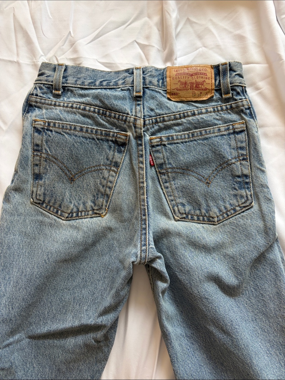 Levi's Kids 14 Slim Light Blue Relaxed Straight Jeans (XXS Woman)